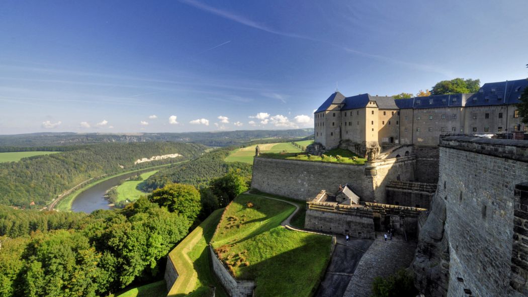 Königstein Festung an der Elbe ist ein Highlight