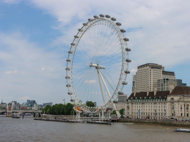 London Eye an der Themse