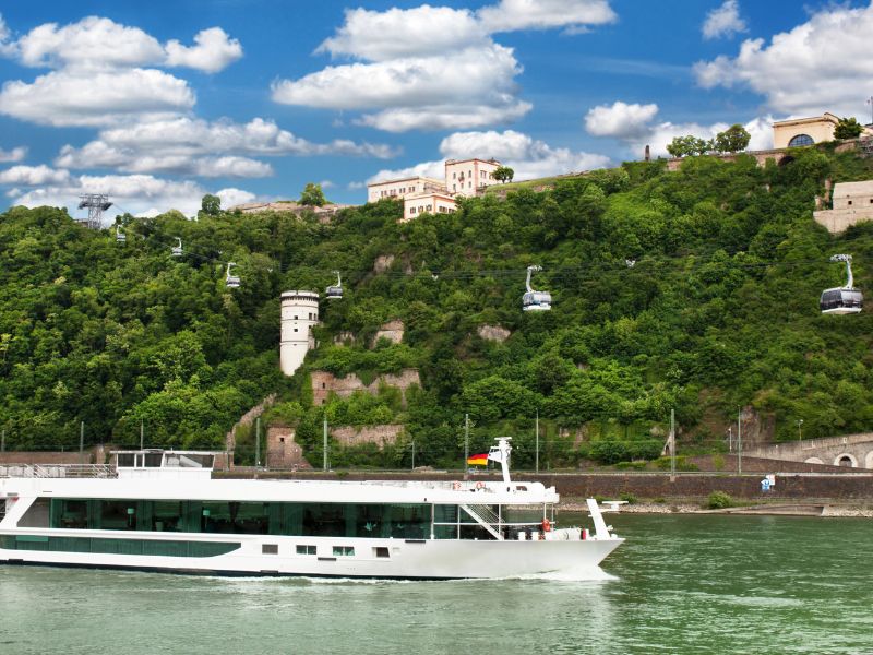 Boottocht op de Rijn in Koblenz