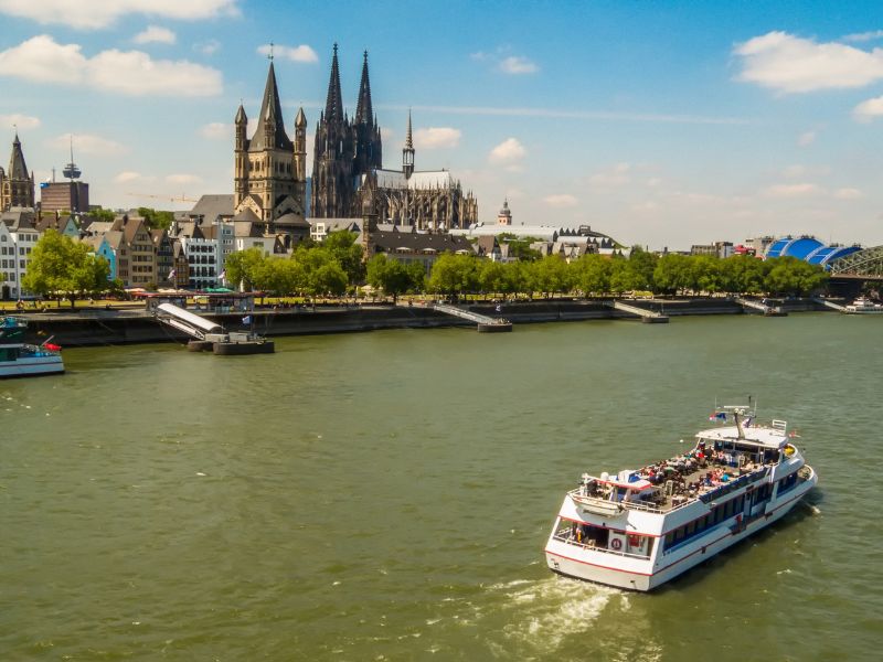 Boottocht in Keulen op de Rijn